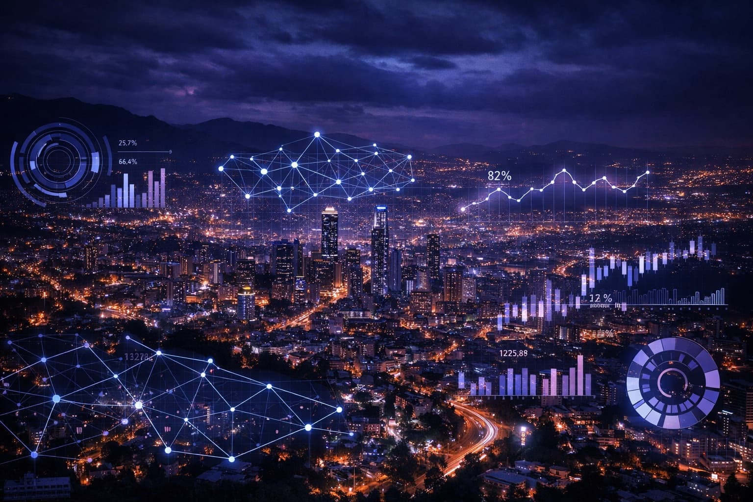 Visualización de datos sobre panorámica de Bogotá